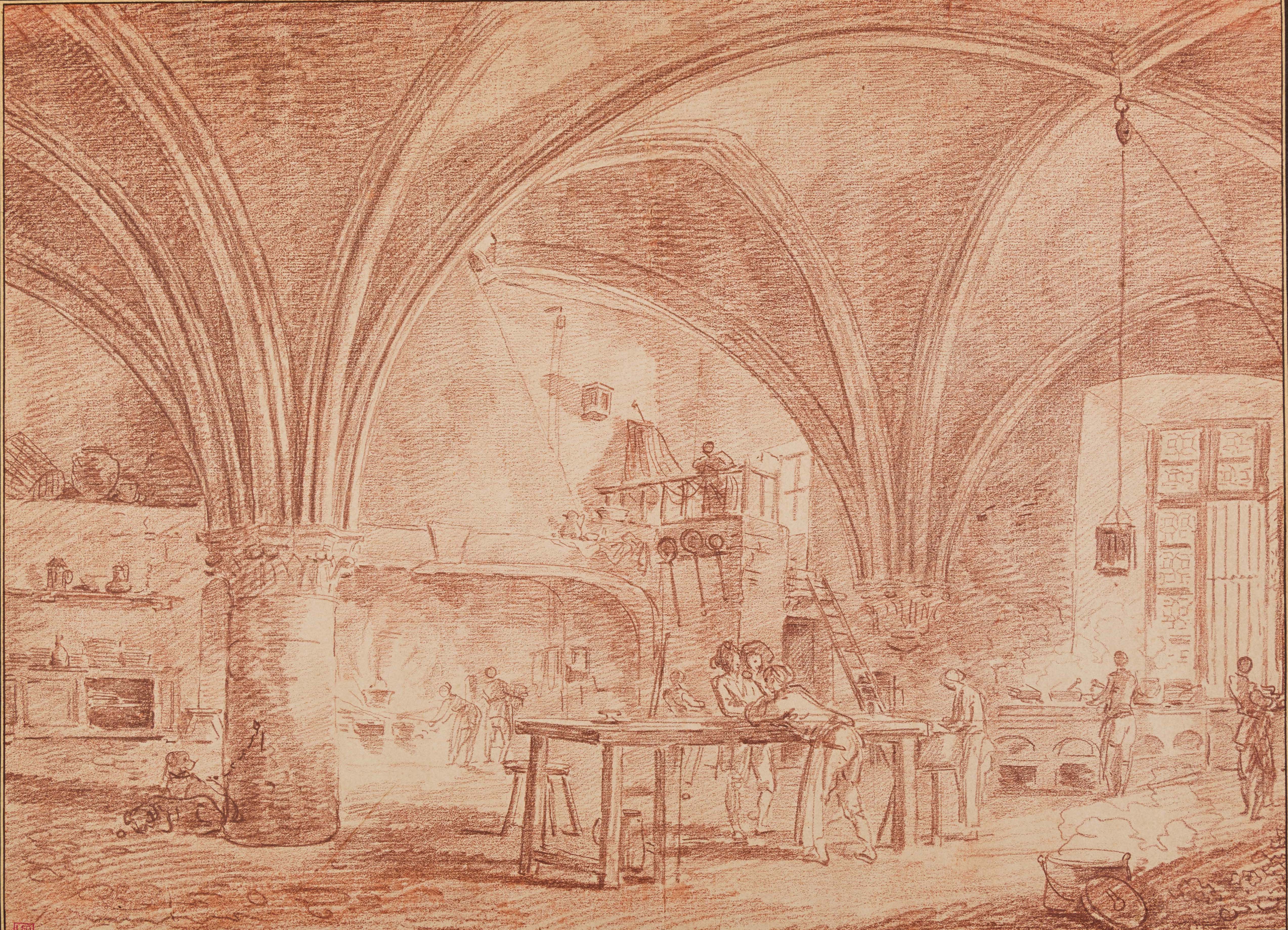 A Kitchen in a Vaulted Hall